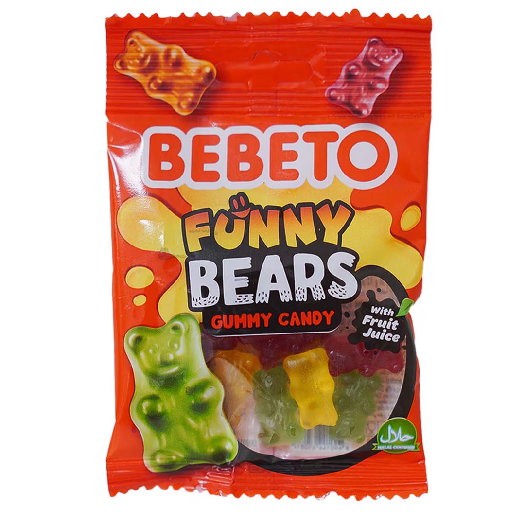 BEBETO GUMMY CANDY FUNNY BEARS 35G